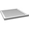 Ekena Millwork Vertical Surface Mount PVC Gable Vent w/ 2"W x 2"H , Brickmould Sill Frame, 28"W x 30"H GVPVE28X3003SN - alternate 5